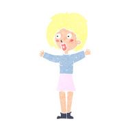 cartoon worried woman N95