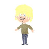 cartoon excited man N131