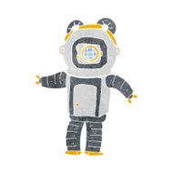 cartoon deep sea diver N36