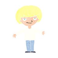 cartoon smug boy N12