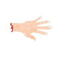 gross severed hand cartoon N7