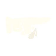 cartoon pointing hand N66