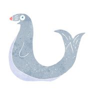 cartoon happy seal N24