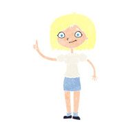 cartoon woman with idea N320