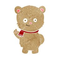 Cartoon Bear Waving N4