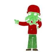 cartoon alien monster man N23