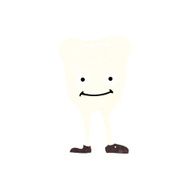 cartoon happy tooth N53