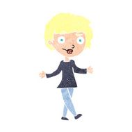 cartoon confused woman N135
