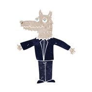 Cartoon Wolf N140