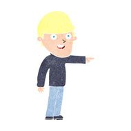 cartoon pointing man N130
