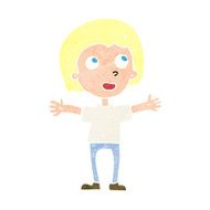 cartoon happy person N39