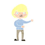cartoon happy person N40