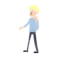 Cartoon Man Asking Question N102