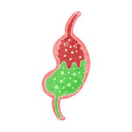 cartoon bubbling stomach N13