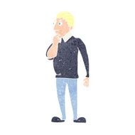 catoon curious man N4