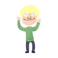 cartoon happy boy N302