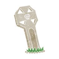 cartoon spooky grave N70