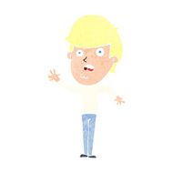 cartoon unhappy boy N71
