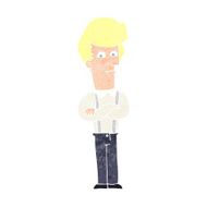 cartoon annoyed man N100
