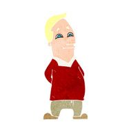 cartoon friendly man N34