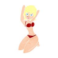 cartoon sexy woman posing N12