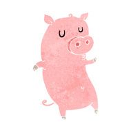 Funny cartoon pig N5