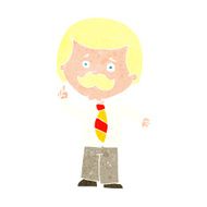 cartoon newsreader man with idea N12