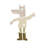 cartoon wolf man N66