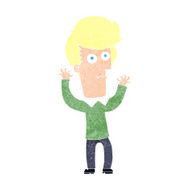 cartoon shocked man N150