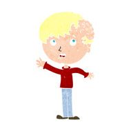cartoon boy with growth on head N46
