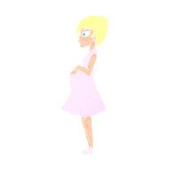 cartoon pregnant woman N31