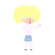 cartoon woman gesturing N36