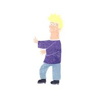 cartoon happy man N589