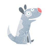 cartoon happy dog N96