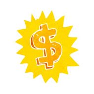 cartoon dollar symbol N12