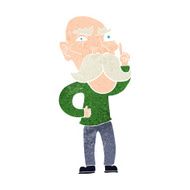 cartoon annoyed old man N79
