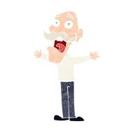 cartoon stressed old man N24