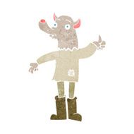 cartoon funny werewolf N23