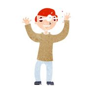 cartoon man with eyes popping out of head N12