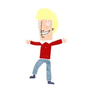 cartoon happy man N590