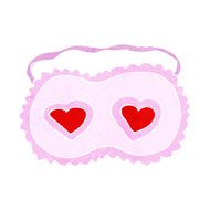 cartoon sleeping mask with love hearts N13