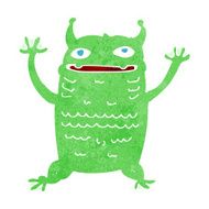cartoon little monster N84
