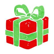 cartoon christmas present N72