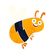 funny cartoon bee N25