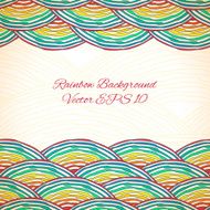 Vector background with colorful hand drawn wavy texture
