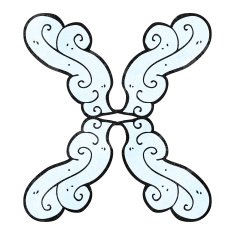 decorative cartoon water pattern N4