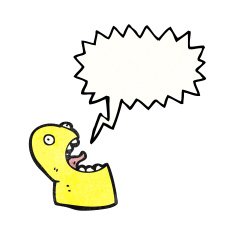 shrieking ghost cartoon N7