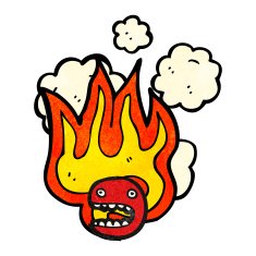 flaming emoticon face symbol N4