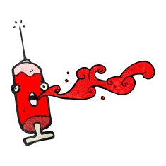 cartoon blood syringe N4