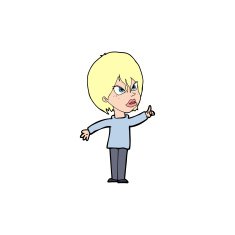 cartoon woman arguing N12